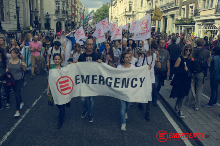EMERGENCY UK march